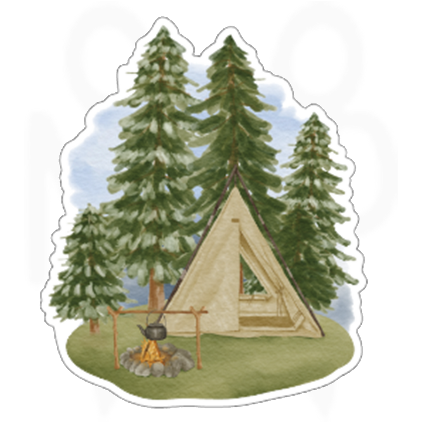 Telttaretki metsässä - Leikekuva