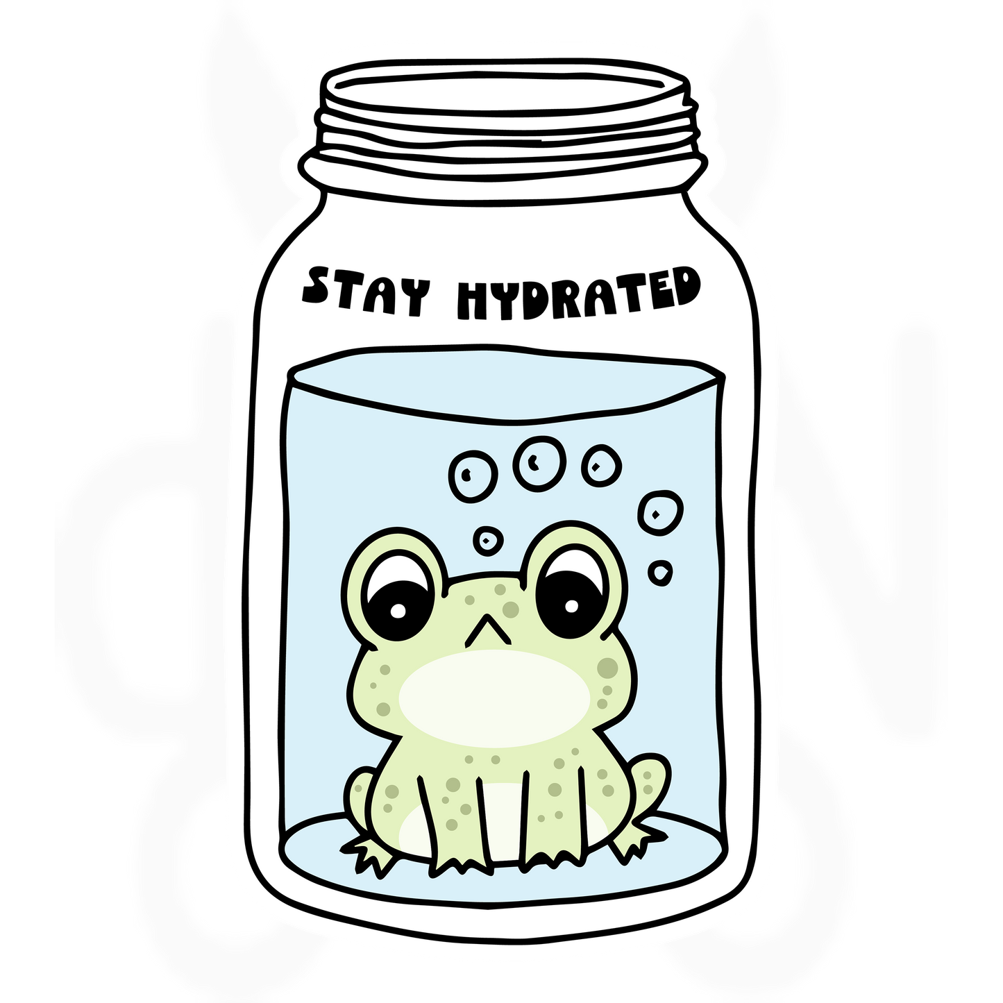 Stay hydrated, sammakko - Tarra