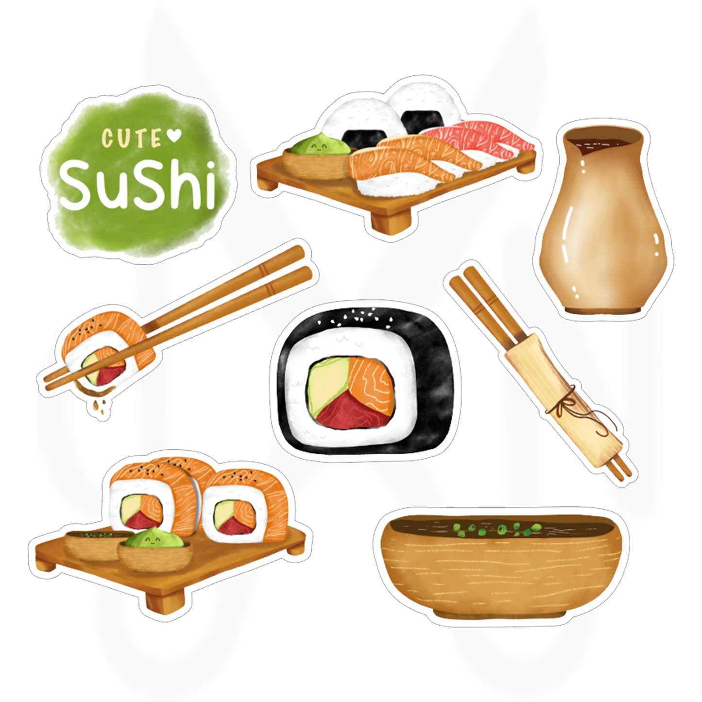 Sushi - Magneettisetti 8kpl