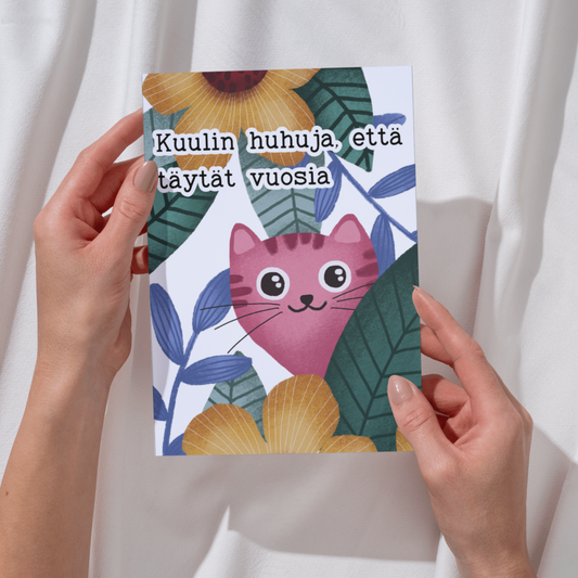 Kuulin huhuja, että täytät vuosia - Kortti