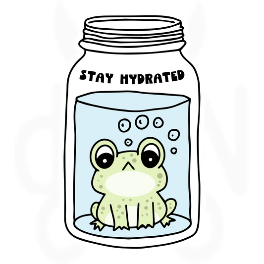 Stay hydrated, sammakko - Leikekuva