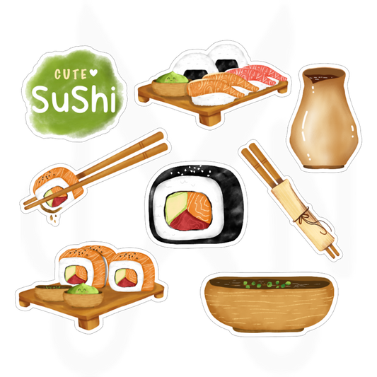 Sushi - Magneettisetti 8kpl